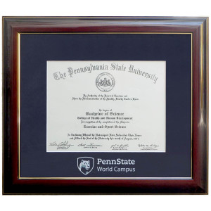 diploma frame #25 Penn State World Campus